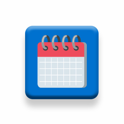An icon displaying a calendar