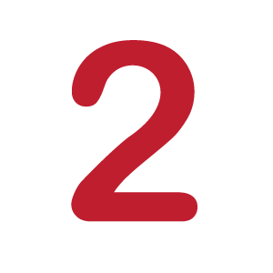 A red numeral 2