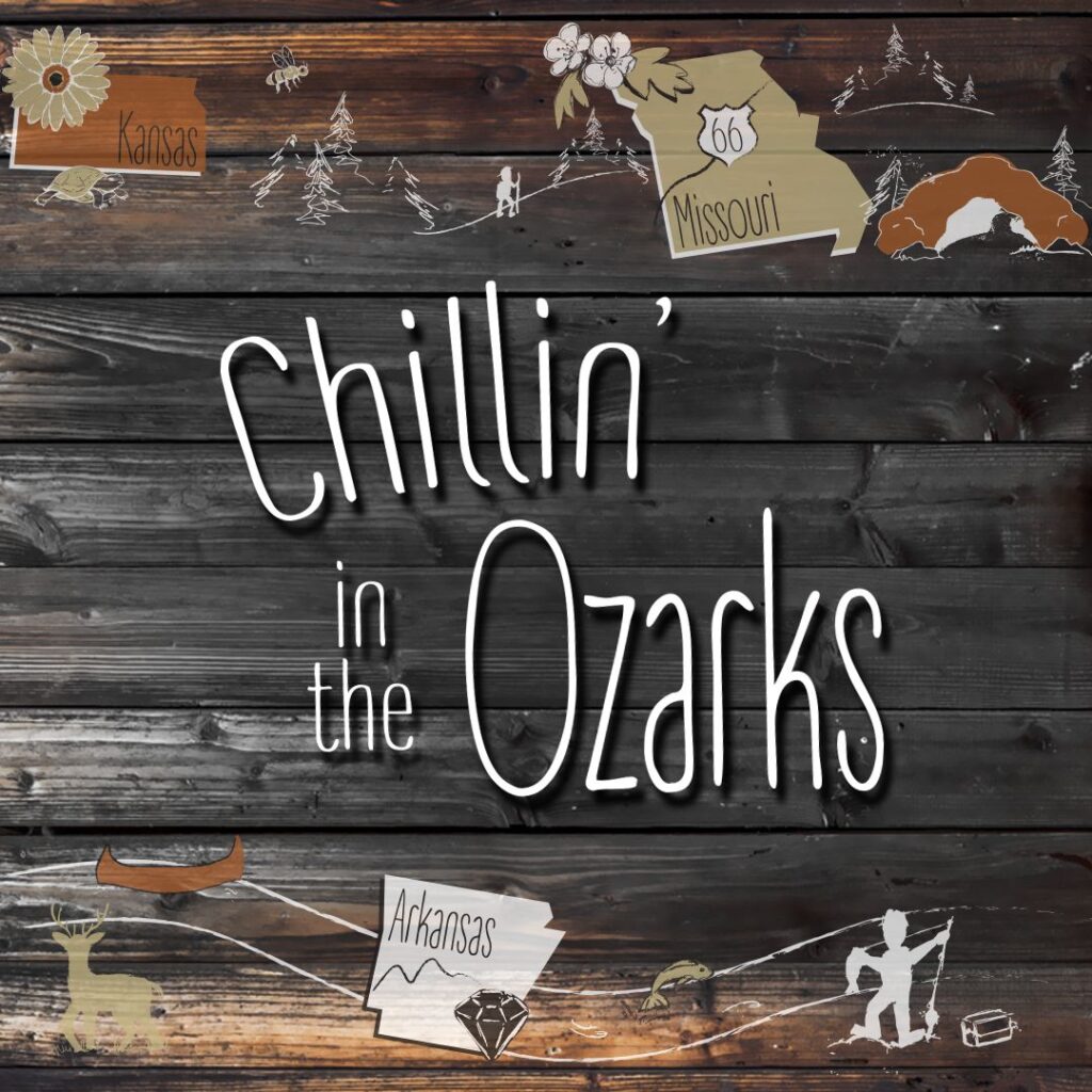 A promotional graphic advertising the "Chillin' in the Ozarks" promotion available at CBCO mobile blood drives this July.